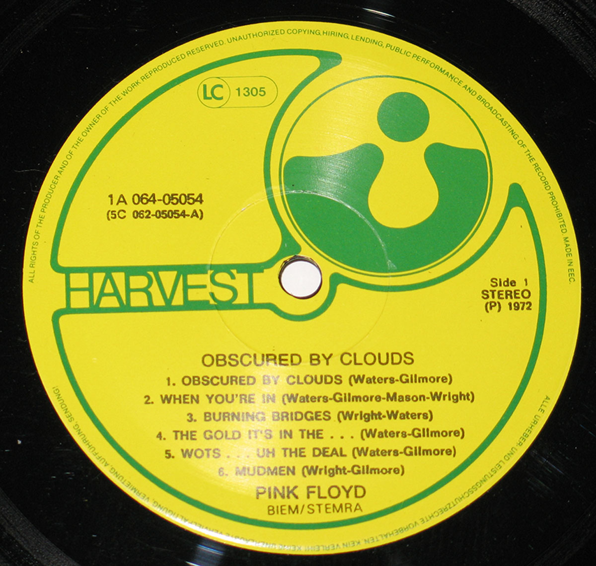High Resolution Photo #3 PINK FLOYD Obscured Clouds Netherlands 